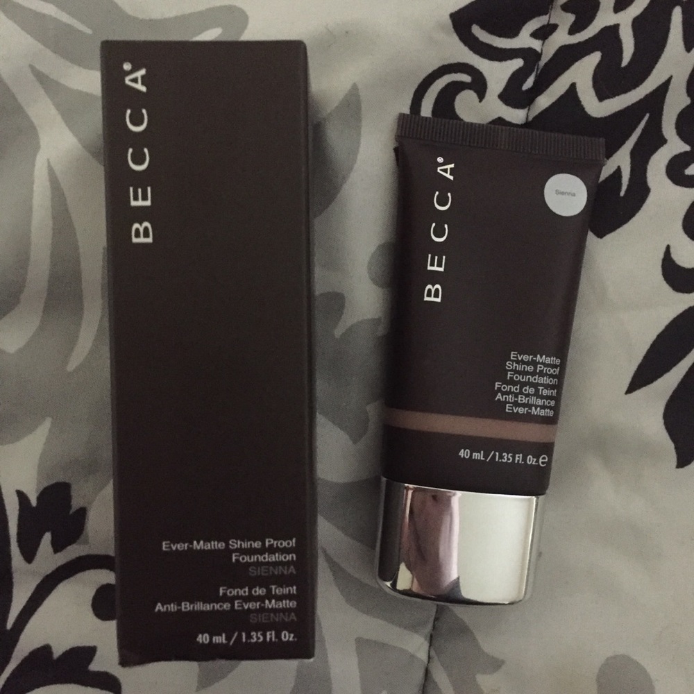 BECCA ever-matte shine proof foundation.